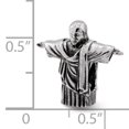 thumbnail image 4 of 925 Sterling Silver Charm For Bracelet Christ The Redeemer Bead Travel Religious, 4 of 8