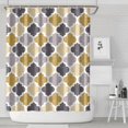 thumbnail image 2 of Extra Long Boho Shower Curtain 72x84 Inches - Vintage Floral & Tropical Leaves Pattern, Waterproof Bohemian Bathroom Decor with 12 Hooks, Tribal Rustic Style, 2 of 5