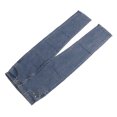 thumbnail image 2 of Pantalones rectos para mujer, cintura alta, holgados, de algodón suave, pantalones largos informales para uso diario, azul medio 29, 2 of 12