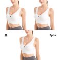 thumbnail image 3 of Jumpingount Sujetador de soporte definitivo de 3 piezas, transpirable para máxima comodidad, sujetadores sin costuras, sujetador deportivo Ropa interior blanco METRO, 3 of 6