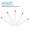 thumbnail image 4 of Uxcell Steel Wire Sewing Pins 1.46 inch Pearlized Ball Head Pins Straight Pin for Fabric Decorative Dark Blue 400Pcs, 4 of 6