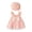 Pink, variant on Otqutp Toddler 2024 Outfits Summer Toddler Girls Lace Butterfly Rompers Sun Hat Outfits Baby Girl Clothes Dress 0 to 24 Months