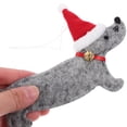 thumbnail image 3 of FELTECHELECTR 4 adornos colgantes exquisitos para árbol de Navidad con forma de perro salchicha, suministros para fiestas., 3 of 6