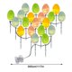 thumbnail image 3 of pstuiky Lámpara de decoración de Pascua lámpara de huevos de Pascua lámpara LED cálida lámpara de pie para exterior impermeable batería lámpara decorativa de Pascua cadena de luz cálida, 3 of 7