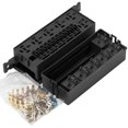 thumbnail image 3 of Bloque de caja de relé de fusibles de 11 vías para automóvil de 12 V con 5 pines y fusibles para automóvil, automóvil, camión, barco, remolque, 3 of 5