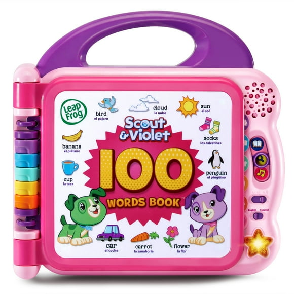 Libro LeapFrog Scout y Violet, 100 palabras, color morado