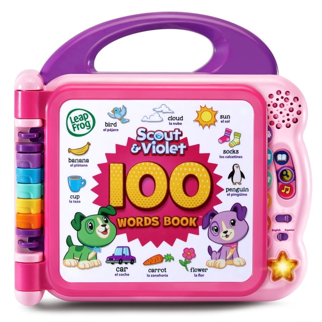 Libro LeapFrog Scout y Violet, 100 palabras, color morado