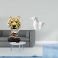 thumbnail image 2 of Escultura de cabeza de tigre, escultura de mesa, estatua de caballo, figura de cabeza de animal, resina, cerámica, obra de arte, diseño moderno único,, 2 of 8