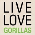 thumbnail image 2 of CafePress - Live Love Gorillas Tote Bag - Unisex Canvas Tote Bag, Beige, 1-Piece, 2 of 6