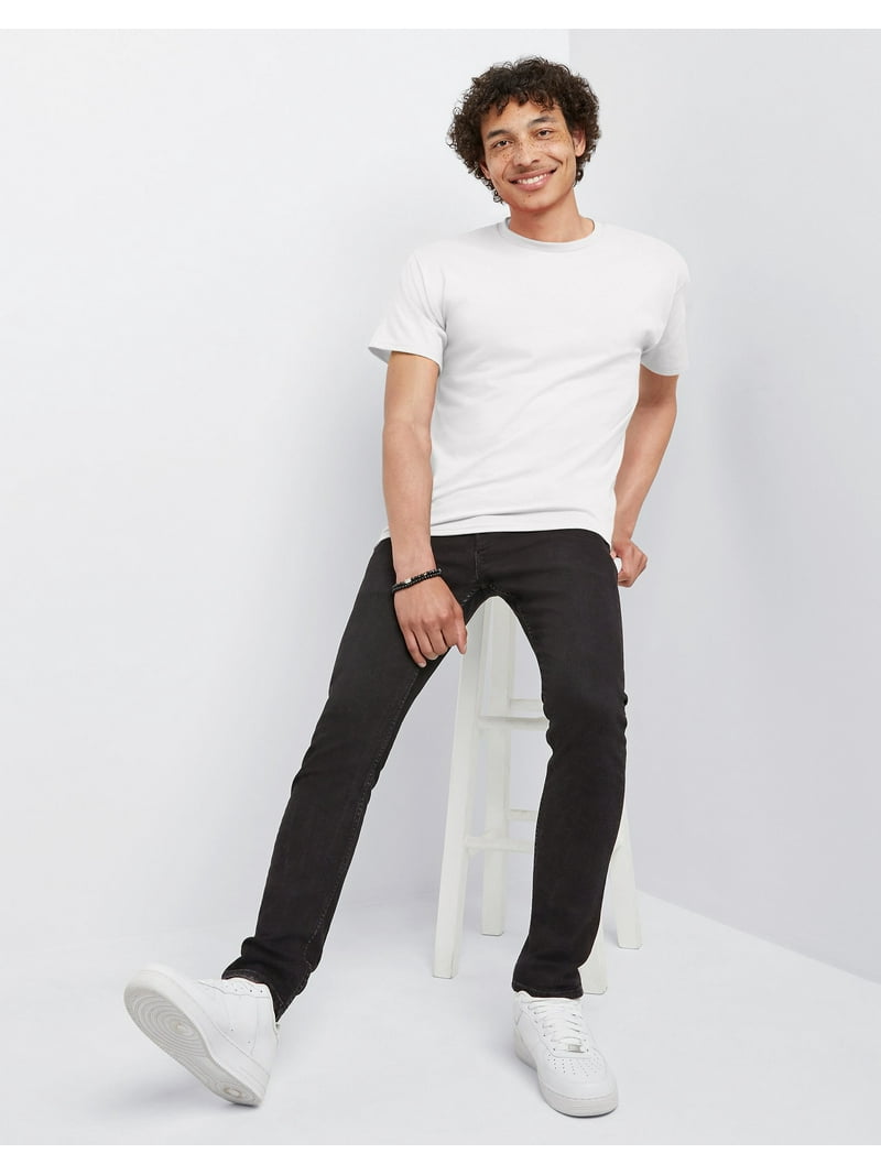 Hanes Essentials Men's Cotton T-Shirt, Value 4-Pack White XL