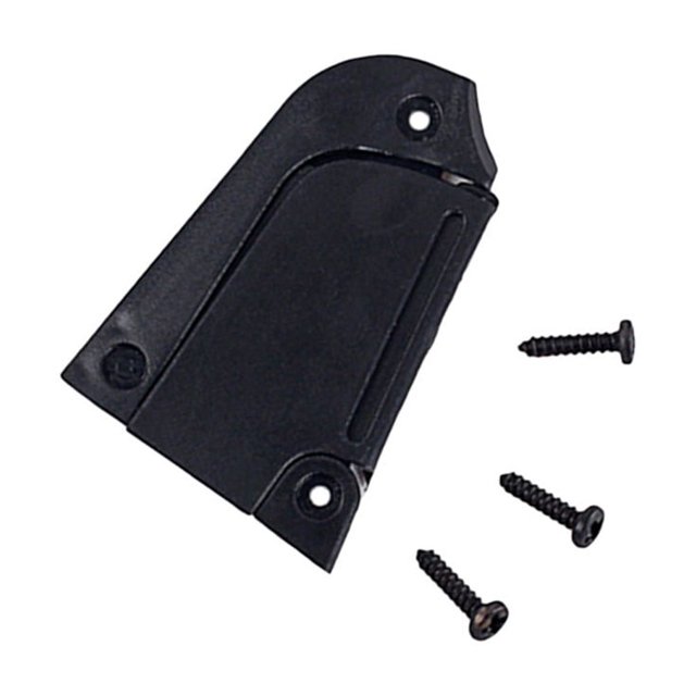 USHOBE Core Cover 3 Holes Truss Rod Cover Truss Rod Cover For Guitar Metal Truss Rod Cover Bass Truss Rod Cover Black