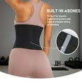 thumbnail image 4 of Women Sheath Waist Trainer Body Shaper Flat Belly CincherSweat Workout Girdle Hot Modeling Belt Corset, 4 of 10