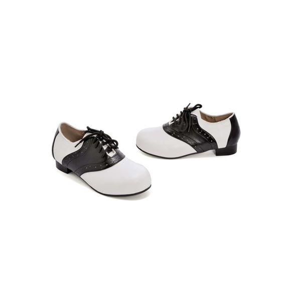 Filles Noir et Blanc Selle Shoes