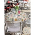 thumbnail image 6 of Pink Spring Floral Table Cloth Round Tablecloth, Elegant Pastoral Flowers Butterflies Vintage Waterproof Wrinkleproof Table Cover with Umbrella Hole and Zipper for Party/Dining/Patio/Wedding 54 Inch, 6 of 9