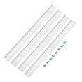 thumbnail image 1 of Unique Bargains DIN Rail Slotted Aluminum Mounting Guide 20 Inch x 1.4 Inch x 0.3 Inch Silver Tone 4 Pcs, 1 of 4