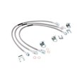 thumbnail image 1 of Líneas de freno de acero inoxidable Rough Country para Jeep Wrangler TJ/YJ/XJ 1987-2006 - 89715 delantero/trasero de acero inoxidable, 1 of 2