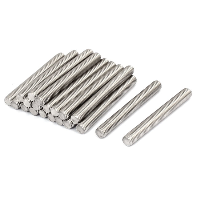 Unique Bargains M8 x 70mm 1.25mm Pitch 304 Stainless Steel Fully Threaded Rods Hardware 20 Pcs