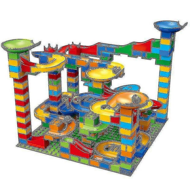 84-504 pieces small size marble race running building blocks maze