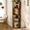 brown, variant on YQ JENMW 4-Tier Corner Shelf Bookcase,Multipurpose Corner Display Rack,Space Saving Open Display Stand for Living Room Bedroom Home Organization