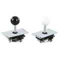 thumbnail image 2 of Board Game Rocker Joystick Encoder, Arcade Game DIY Parts Own USB Cable Dustproof Gasket  For Entertainment Black And White, 2 of 8