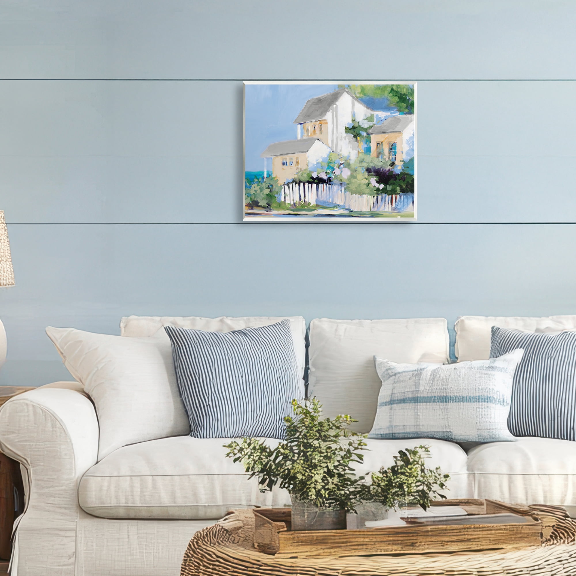 Stupell Industries Living by the Water Cottage Wall Plaque Art, design by Jane Slivka