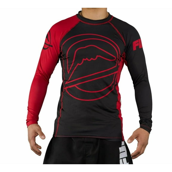 Fuji BJJ Drillers Longsleeve Rashguard - Red