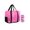 Pink, variant on Karla Hanson Pack n Fold Foldable Travel Duffel Bag - Black