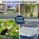 thumbnail image 3 of 2pcs Owl Bird Scarer With Reflective Tape Bird Deterrent Bird Repellent Devices To Scare Birds Pigeons Away For Garden Roofs Patio Windows Balcony Tre, 3 of 5