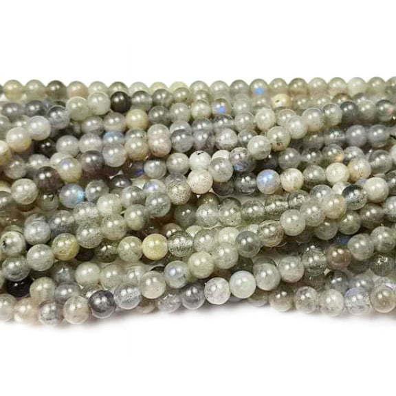 4mm Good Quality Labradorite Round Beads With Blue Iridescence Genuine Gemstone Natural Jewelry Making