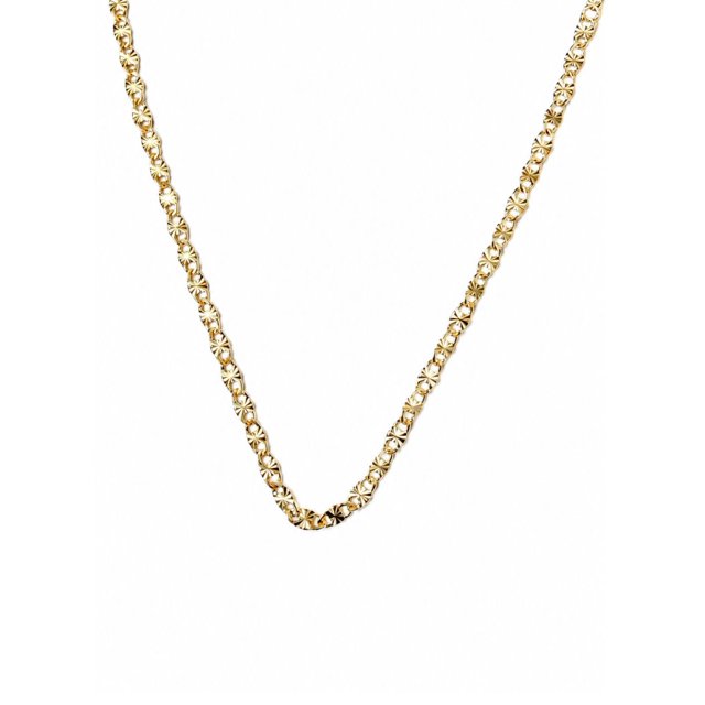 Cadena Unisex Adiamantada de Oro Laminado
