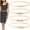 Gold, variant on 4 Pack Women Gold Skinny Waist Belt for Dress, Elastic Metal Chain Belt Fashion Rhinestone Pearl Thin Stretchy Cinch Belt Waistband, Gold