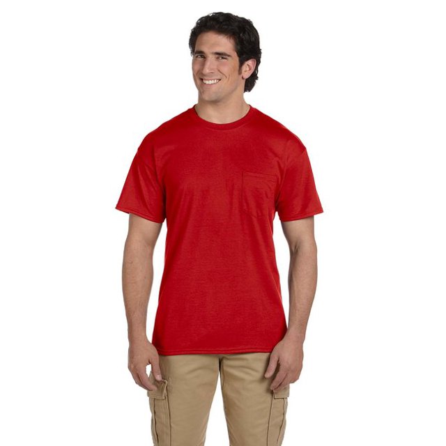 Gildan G830 T-Shirt Adulte 50/50 avec Poche