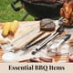 thumbnail image 4 of Pinzas giratorias para salchichas BBQ para cocinar, pinzas giratorias para salchichas BBQ, pinzas para parrilla de salchichas BBQ, Metal de acero inoxidable, 4 of 5