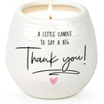 thumbnail image 2 of MINSUI-Thank You Gifts for Women Men, 10 Oz Handmade Ceramic Lavender Scented Candle, Hostess Gifts for Women, Thank You Candle, Appreciation Gift for Women Teacher Nurse Doctor Friends Coworkers Emp, 2 of 3