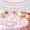 thumbnail image 3 of Watercolor Style Paper Plate & Tissue Easy to Assemble for Parties  12pcs 7 Inch Plates, 3 of 6