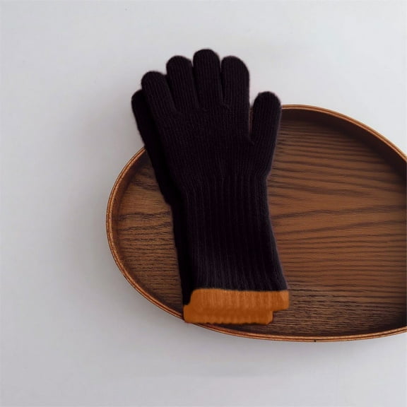 Kids Warm Knit Gloves, Kids Knitted Gloves Soft Thermal Gloves, Toddler Magic Gloves Full Finger Gloves, Stretchy Warm Gloves for Boys and Girls