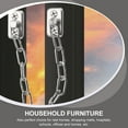 thumbnail image 2 of AURARMLET 2Pcs Chain Door Lock Stainless Steel Prevent Sudden Closure Indoor Safety Silver, 2 of 8