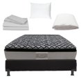 thumbnail image 1 of Colchón Matrimonial + Box Black + 1 Juego de Sábanas + Protector + Almohada America Spring Air y Dicasa Kelly, 1 of 11