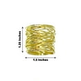 thumbnail image 3 of Efavormart 4 Pack | Shiny Gold Metal Wire Paper or Cloth Linen Napkin Rings, 3 of 11