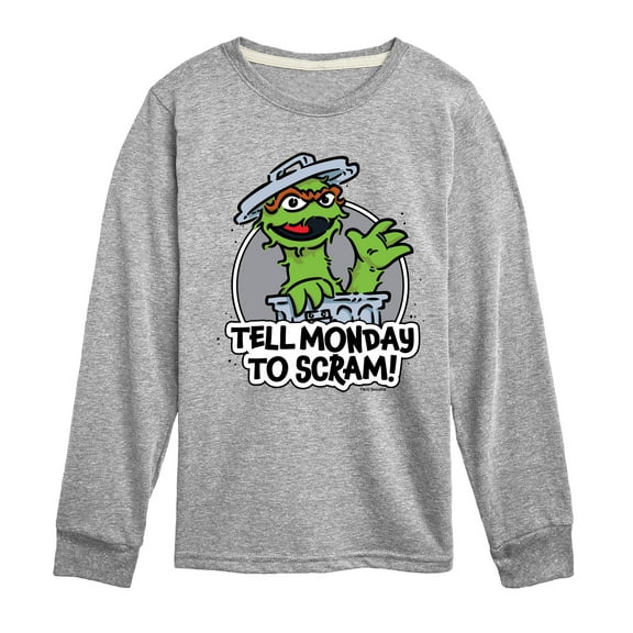 Sesame Street - Tell Monday To Scram - Toddler and Youth Long Sleeve T-Shirt
