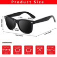 thumbnail image 4 of Gafas de sol negras fiesta estilo 80s pack de 15 UV400, 4 of 7