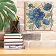 thumbnail image 6 of Epic Graffiti 'Spring Lace Floral IV Dark Blue' by Silvia Vassileva, Canvas Wall Art, 12"x12", 6 of 8
