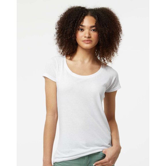 Tultex Women's Poly-Rich Scoop Neck T-Shirt