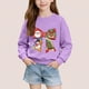 thumbnail image 1 of Sudadera sin capucha para niños, con estampado navideño, cuello redondo, manga larga, forro polar, para niños de talla mediana a grande, blusa de poliéster para niños., 1 of 6