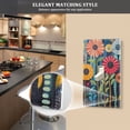 thumbnail image 5 of Yayeee Toggle Light Switch Wall Plate 1-Gang 4.5"x2.7" Home Decorative Outlet Cover, Orange Colorful Flowers, 5 of 7