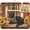 Fall Cat, variant on Summer Dish Drying Mat for Kitchen Counter Watercolor Watermelon Green Buffalo Plaid Microfiber Dish Drainer Mat Rustic Absorbent Washable Drying Pad Extra Large 18"x24"