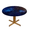 thumbnail image 3 of Acheng Round Tablecloth, 100% Polyester Fiber, Waterproof and Wrinkle Resistant, Easy to Clean, Suitable for Round Tables of Various Sizes 44x44in, 3 of 7