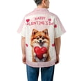 thumbnail image 5 of Happy Valentine's Day Pomeranian Brings Love Heart Hawaiian Shirt Breathable Summer Unisex Merch Pom Dog Lover Gifts - 02028, 5 of 6