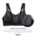thumbnail image 5 of Brooks Women's Convertible Sports Bra for High Impact Running, Workouts & Sports with Maximum Support - Black - 36 D, 5 of 6