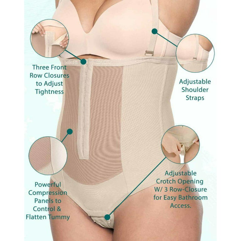 Bellefit Postpartum Corset Thong Girdle with Removable Shoulder Straps  (XXX-Large)